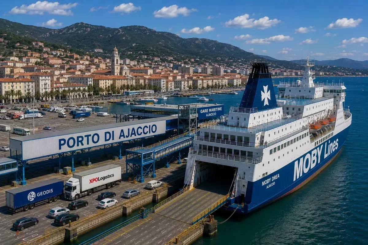Färjeresa och hamninformation för Ajaccio–Porto Torres