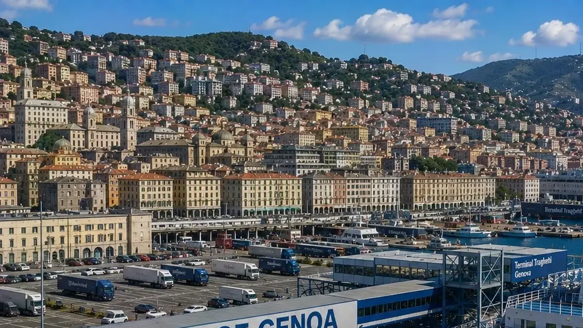 Färjeresa och hamninformation för Genua–Palermo