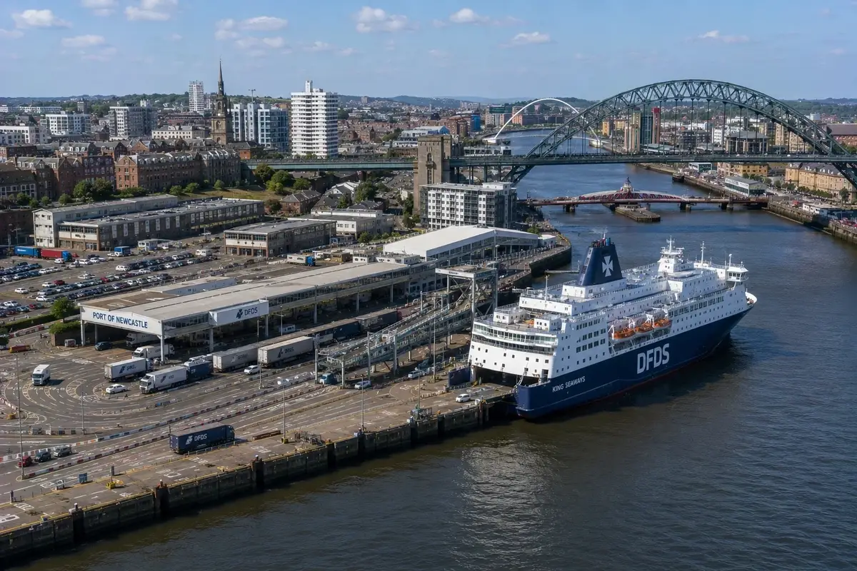 Färjeresa och hamninformation för Newcastle–IJmuiden