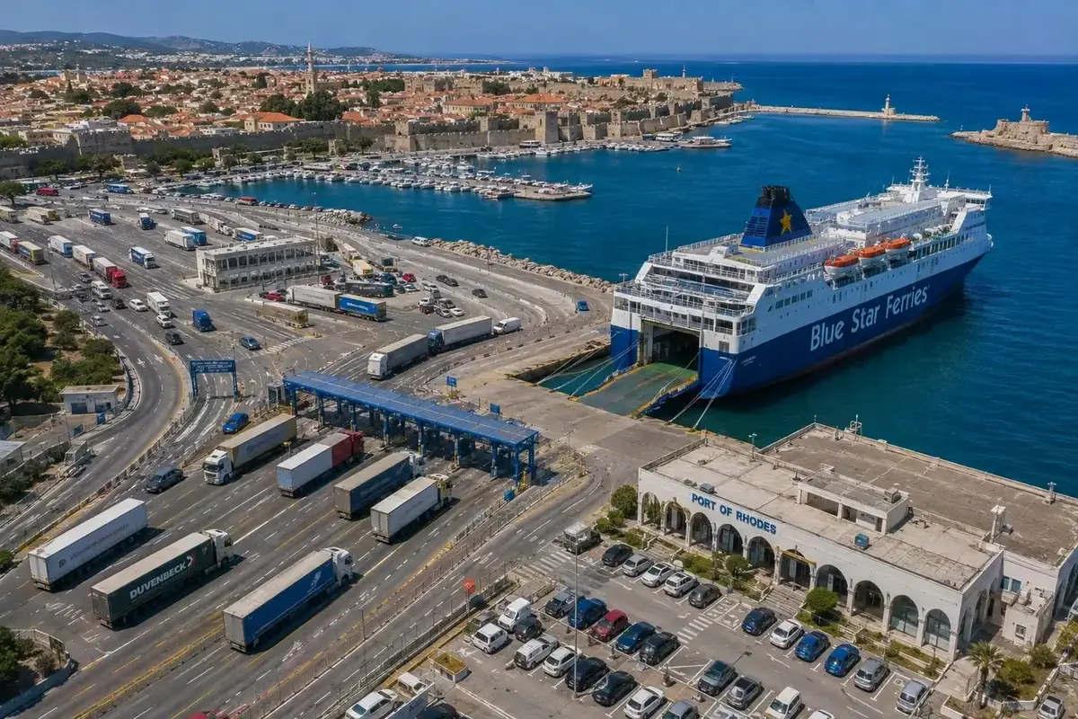 Färjeresa och hamninformation för Pireus–Rhodos