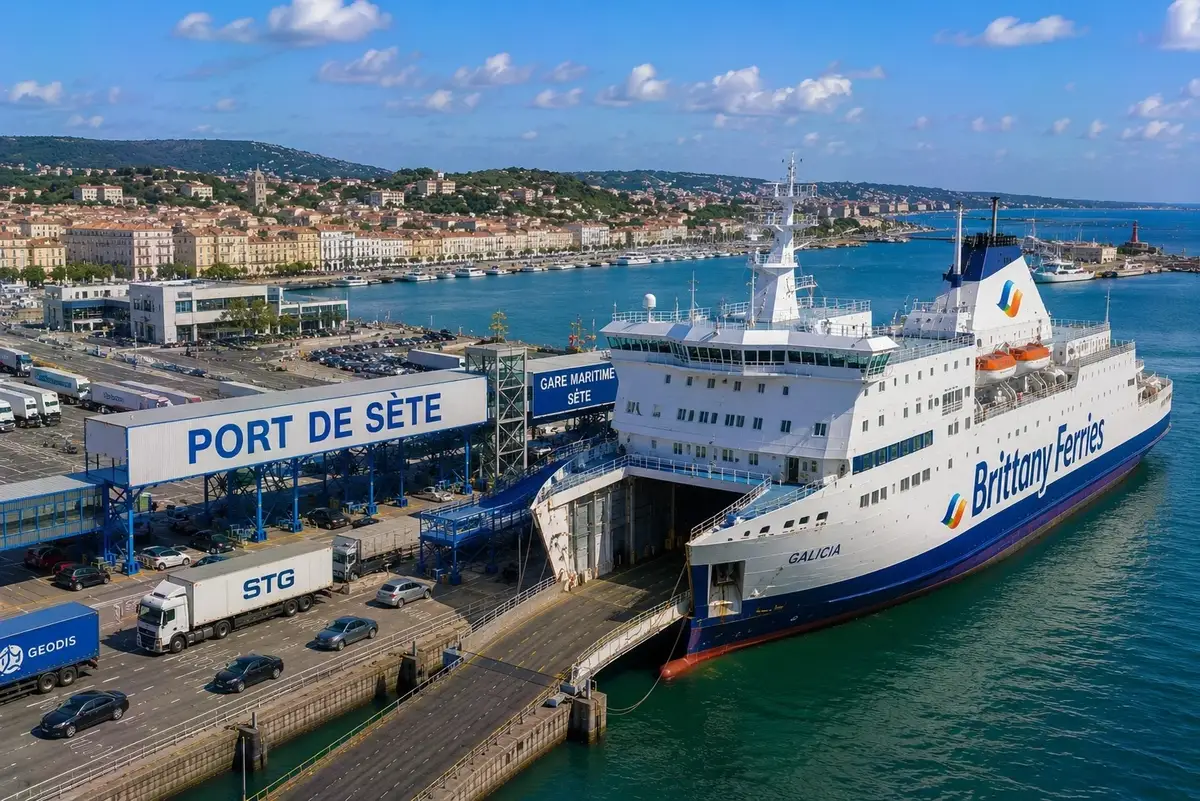 Sète internationella färjehamn i Frankrike