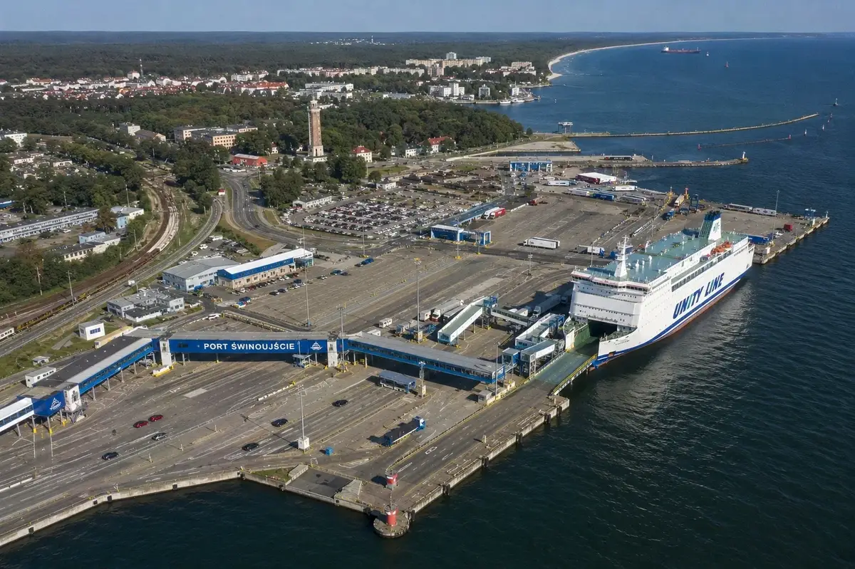 Färjehamnen i Świnoujście, Polen