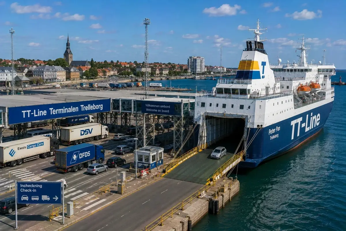 Färjeresa och hamninformation för Rostock–Trelleborg