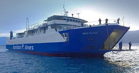 Färjeresa och hamninformation för Sami, Kefalonia–Pisaetos, Ithaca